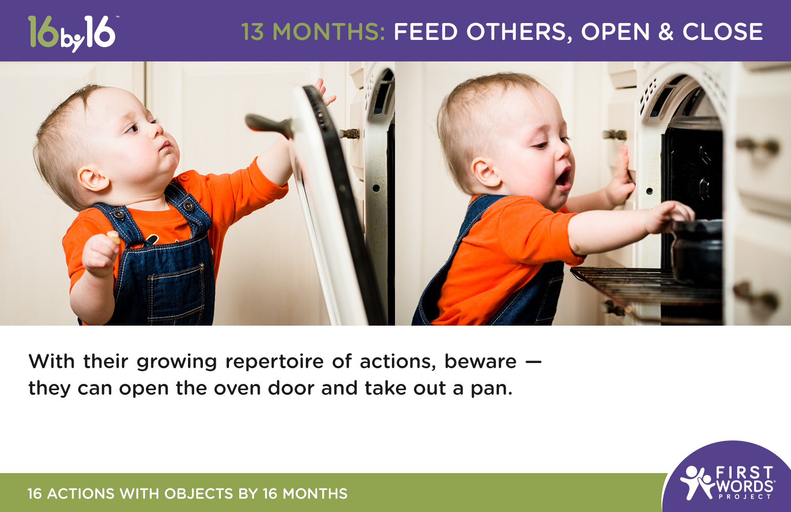 16 Actions with Objects by 16 Months – First Words Project